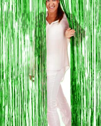 Deurgordijn folie groen 2x1m