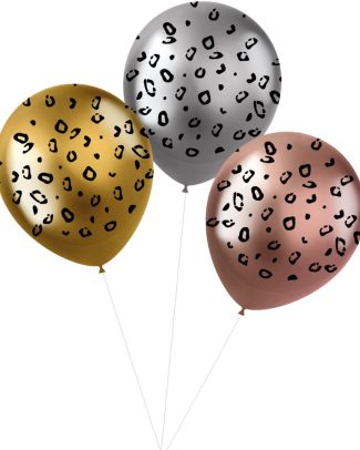 Ballonnen Shimmer Posh Panter - 3stk