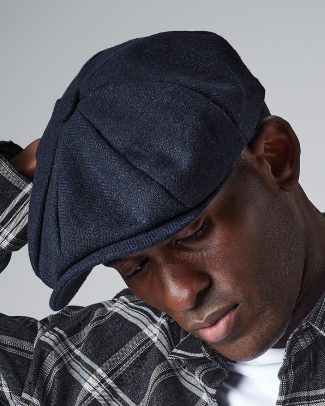 Bakkerspet/flatcap donkergrijs voor heren S/M