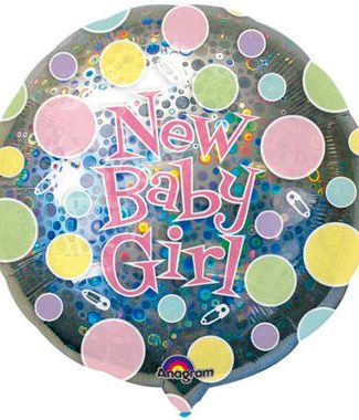 Folieballon New Baby Girl - 81cm