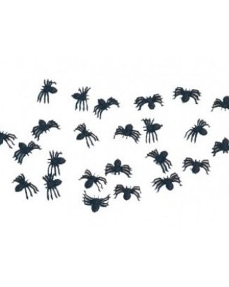 25x stuks horror decoratie spinnen 2 cm