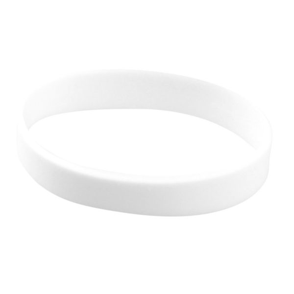 Siliconen armbandjes - stretch - wit - polsbandjes - volwassenen