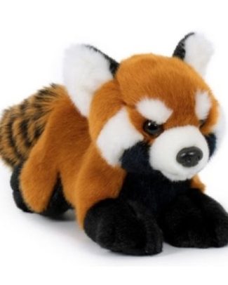 Pluche rode panda knuffel - knuffel panda - 20 cm - Pandaberen knuffels