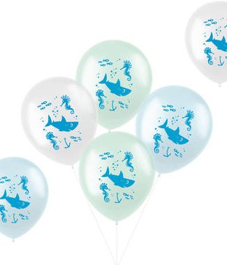 Ballonnen Under The Sea Pastel - 6stk