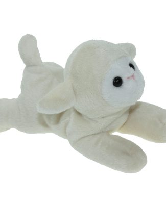 Pluche knuffel dieren Schaap/lammetje van 17 cm