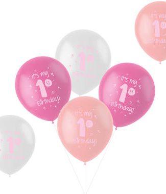 Ballonnen It's My First Birthday - Girl