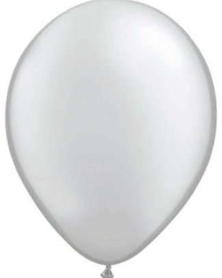 Zilveren metallic ballonnen 13cm 20 stuks