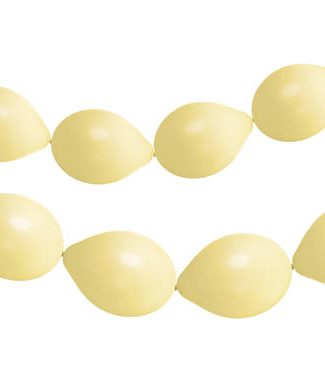 Knoopballonnen Powder Yellow - Mat