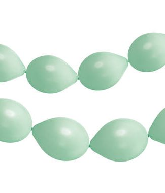 Knoopballonnen Powder Pistache - Mat
