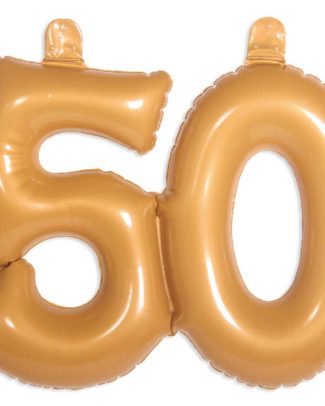 Opblaascijfer 50 Goud