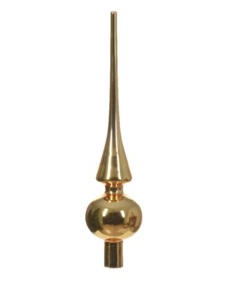 Kerstboom piek - goud - 26 cm - glas - glans - kerstpiek - kerstboom topper