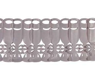 Papieren slinger champagne zilver 3m