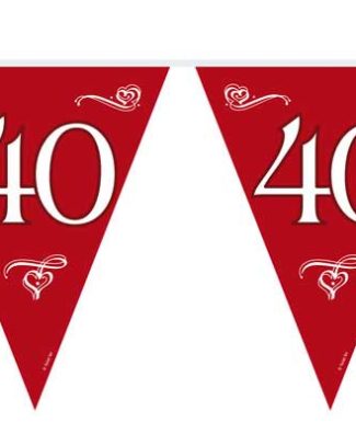 40 Jaar Jubileum Slinger Robijn Rood - 10 meter