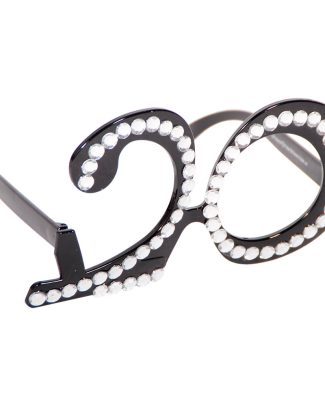 20 Jaar Bril Zwart Diamantframe