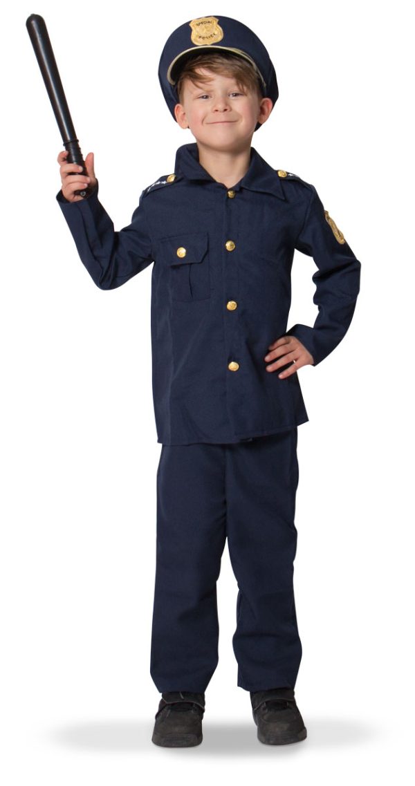 Politie Pak Jongens 3-delig - Maat S - 98-116 - 3-5 jaar