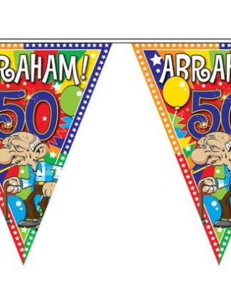 50 Jaar Abraham Knalfeest Vlaggenlijn - 10 meter