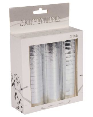 Serpentines metallic zilver