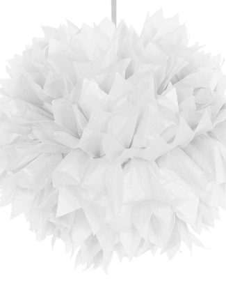 Pompom wit 30cm