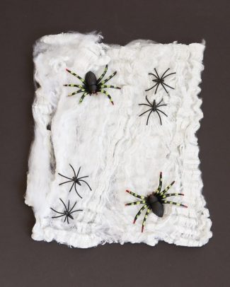 Spinnenweb met 6 spinnen - 100 gram