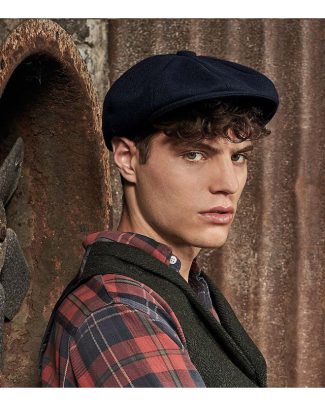 Bakkerspet/flatcap donkerblauw voor heren S/M