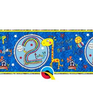 2 Jaar verjaardag Giraffe Banier - 2,6 meter
