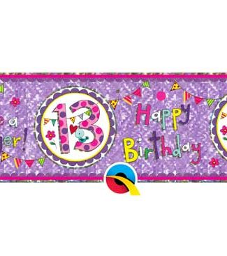 13 Jaar Verjaardag Banier - 2,6 meter