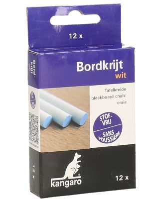 Schoolbord krijtjes - pakje van 12x stuks - wit - speelgoed -