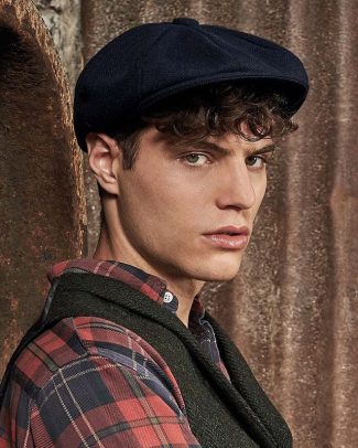 Bakkerspet/flatcap donkerblauw voor heren L/XL