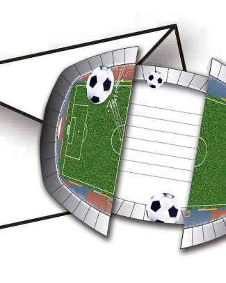 Voetbal Uitnodigingen - 8 stuks