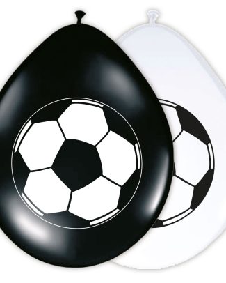 Ballonnen met Voetbal 30cm - 8 stuks