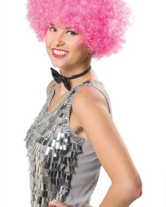 Afropruik neon roze