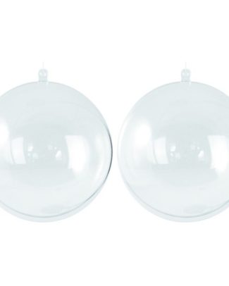 10x Transparante hobby/DIY kerstballen 7 cm