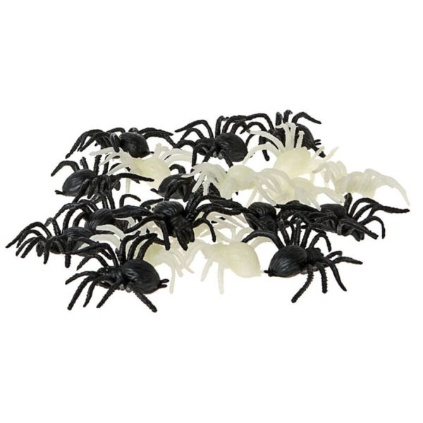 Pluche knuffel spin - tarantula - zwart/grijs - 22 cm - speelgoed