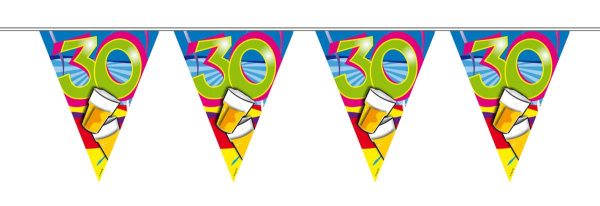 30 Jaar Vlaggenlijn Swirls - 10 meter