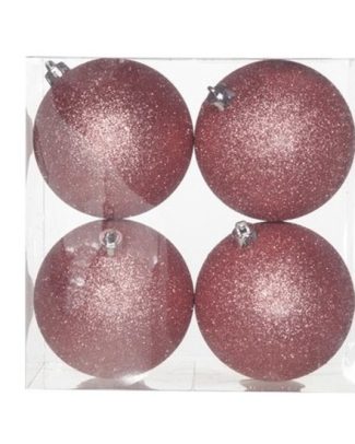 Decoris kerstballen - 30x stuks - 4, 5 en 6 cm - groen - kunststof