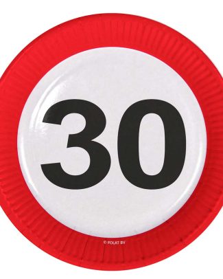 30 Jaar Verkeersbord Borden - 8 stuks