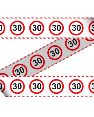 30 Jaar Verkeersbord Afzetlint - 15 meter