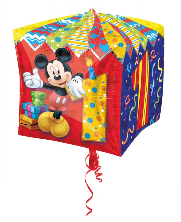 Cubez Mickey Mouse 1 Jaar Folieballon