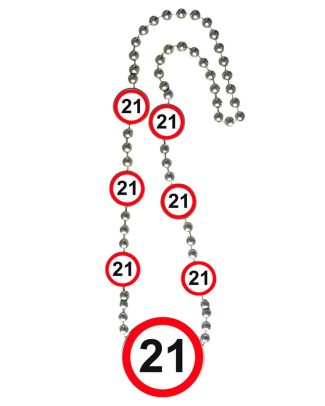 21 Jaar Verkeersbord Ketting