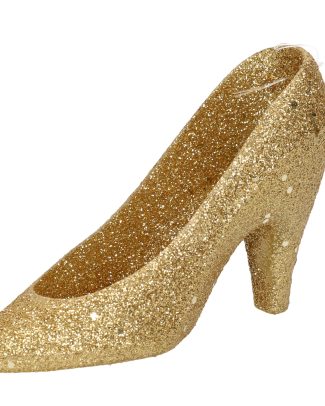 1x Kersthangers gouden hakken/pumps 10 cm kerstboomversiering
