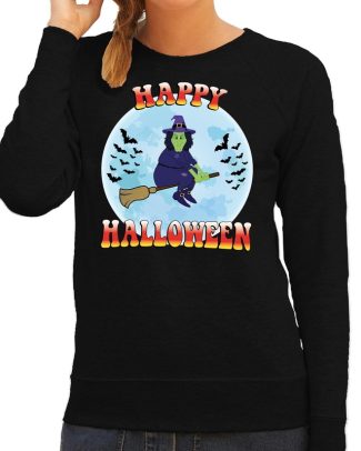 Happy Halloween heks verkleed sweater zwart voor dames