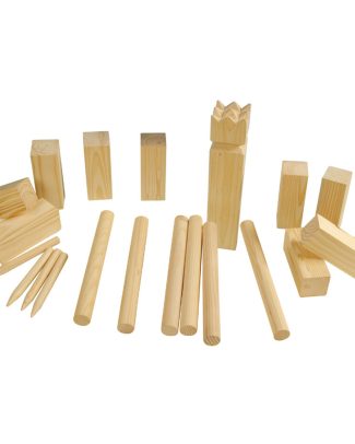 21-delig Kubb-spel set van hout -