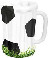 Opblaasbierpul Voetbal - 60cm
