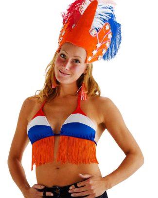 Bikini Top Rood-Wit-Blauw Oranje