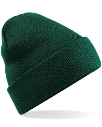 Beechfield basic winter muts/beanie - donkergroen - acryl - volwassenen - Winter Essentials/accessoi