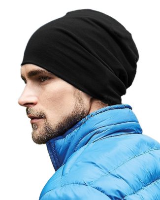Wintermuts Oslo - zwart - volwassenen - Katoen/Elasthan - sport muts beanie - gebreid