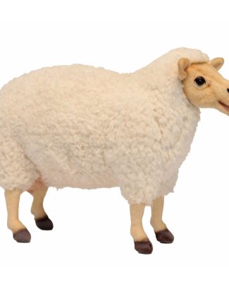 Hansa pluche schaap knuffel - 38 cm - luxe kwaliteit - boerderij knuffeldieren