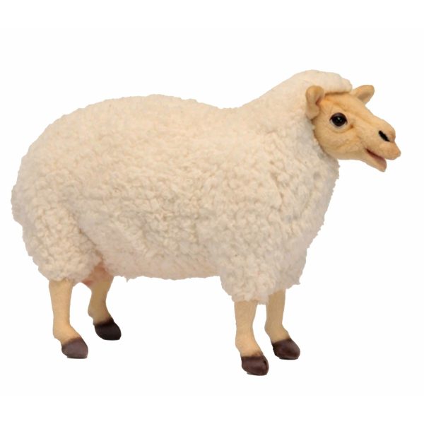 Hansa pluche schaap knuffel - 38 cm - luxe kwaliteit - boerderij knuffeldieren