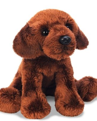 Suki Gifts Knuffel Labrador - hondenras knuffeldier - bruin - 12 cm - pluche