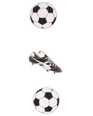 Voetbal slinger zwart/wit - EK/WK versiering